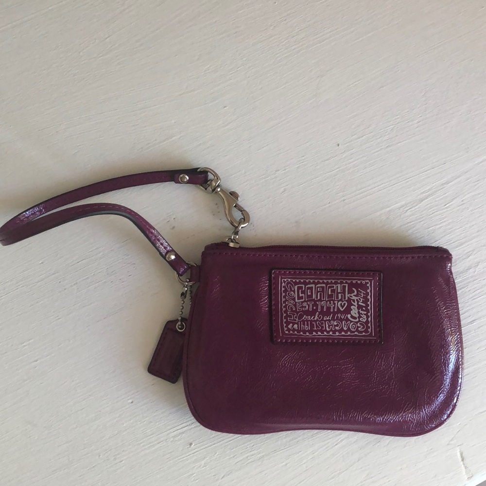 Mini Coach Wristlet